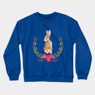 Bunny rabbit mom in love gift Crewneck Sweatshirt